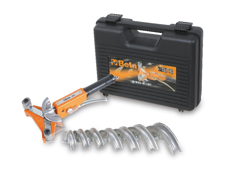 388C/C8 - Pipe Bender with 7 Forms, Made of Aluminium, for Soft Copper and Light Alloy Pipes in Plastic Case
