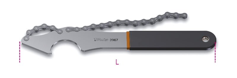 3967 - Sprocket Removal Wrench with Chain Whip