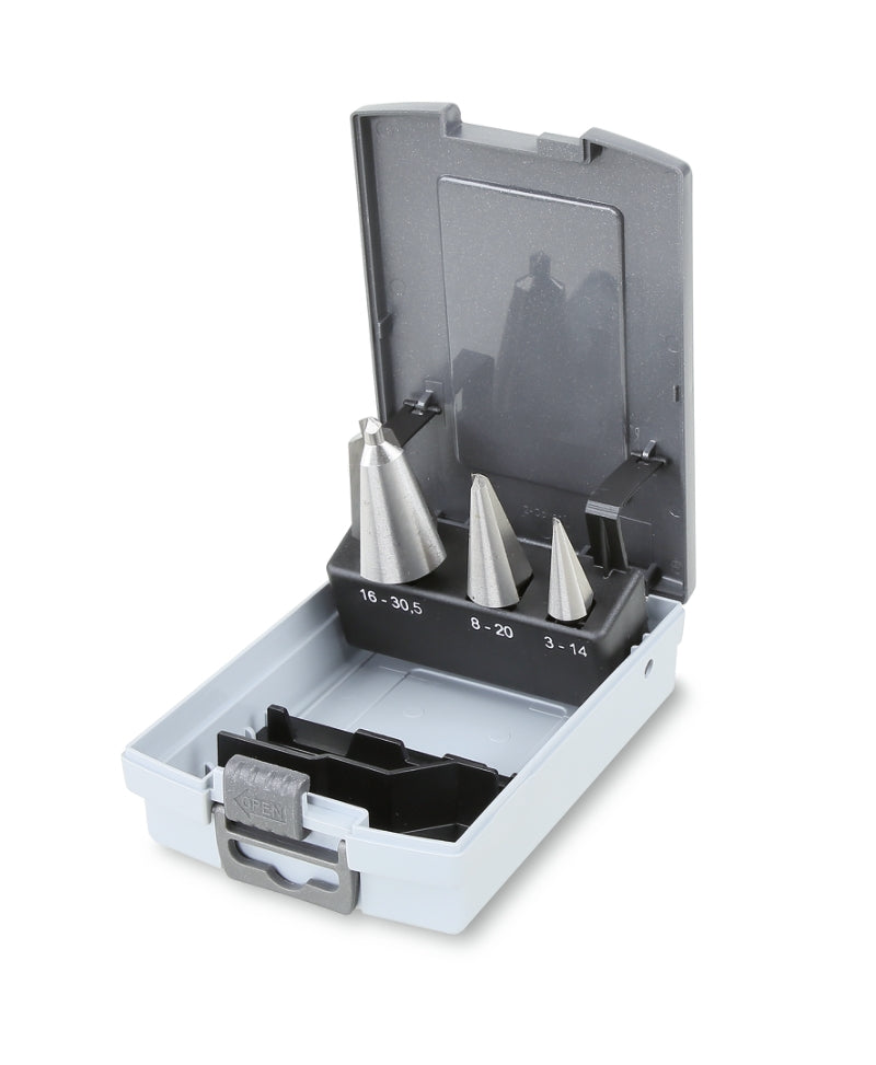 424/SP3 - Set of 3 Conical Drill Bits, HSS (Item 424), in Case