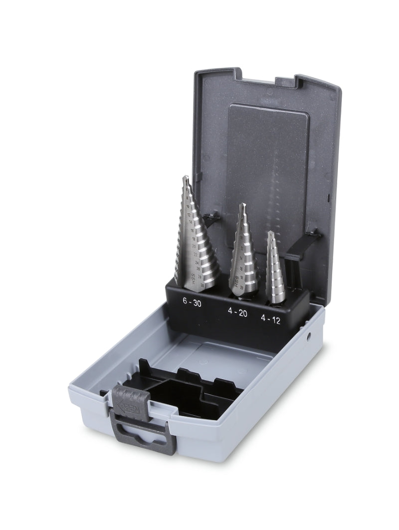 425/SP3 - Set of 3 Stepped Drills, HSS (Item 425), in Case