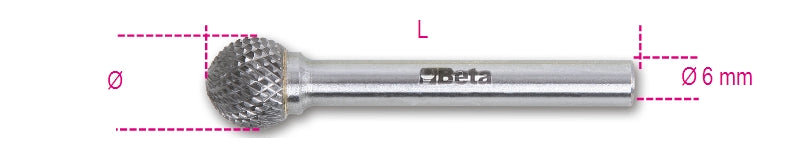 426MD/S - Rotary Files, Made from Hard Metal