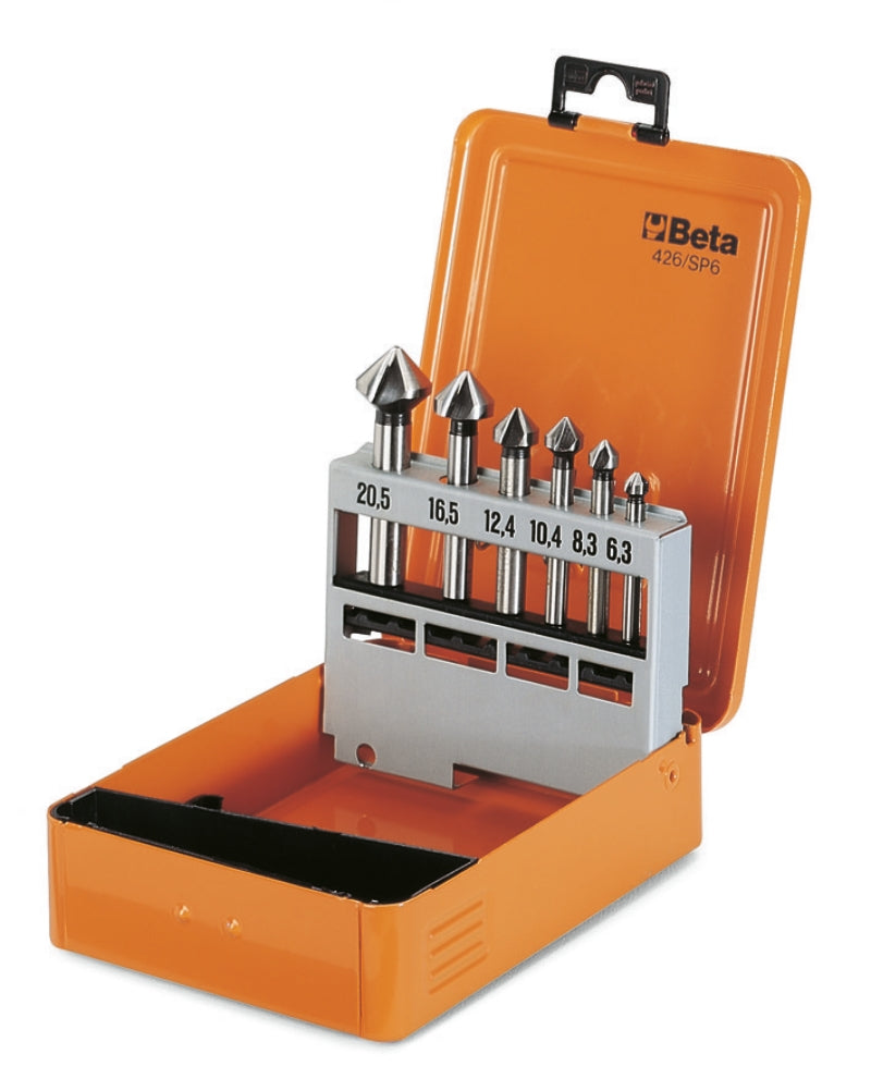 426/SP6 - Set of 6 Countersinking Cutters with Three Cutters, HSS (Item 426), in Case