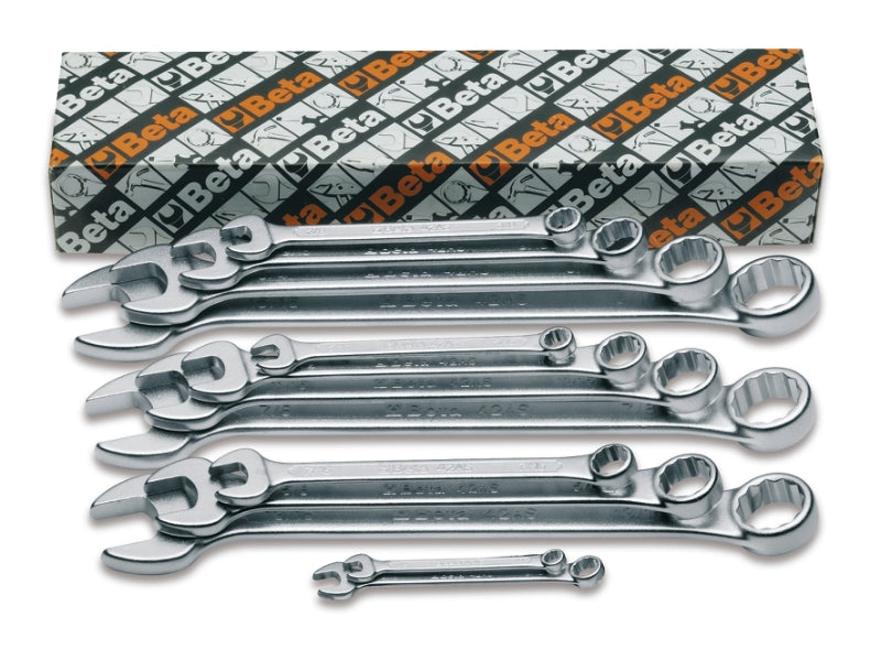 42AS/S - Set of Combination Wrenches, Open and Offset Ring Ends (Item 42AS)