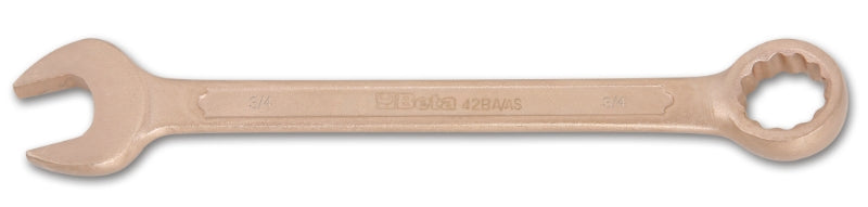 42BA-AS - Sparkproof Combination Wrenches, Open Bi-Hex Ring Ends