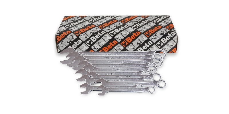 42SLIM/S11 - Set of 11 Combination Wrenches with Thin Open Ends (Item 42SLIM)