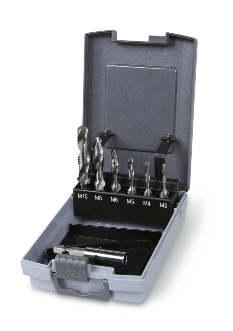 438A - Set of Bits for Drilling, Threading, and Countersinking, HSS