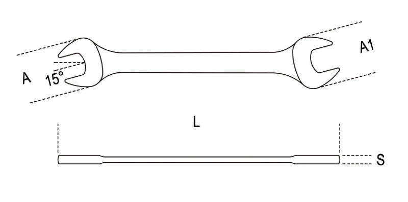 55AS - Double Open End Wrenches
