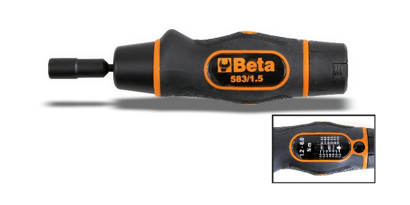 583 - Slip-Torque Screwdriver, Graduated, for Right-Hand Tightening, Torque Accuracy: ?6%