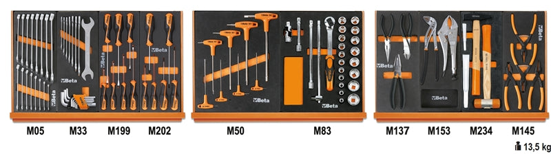 5904VU/1M - Assortment of 91 Tools for Universal Use in Eva Foam Trays