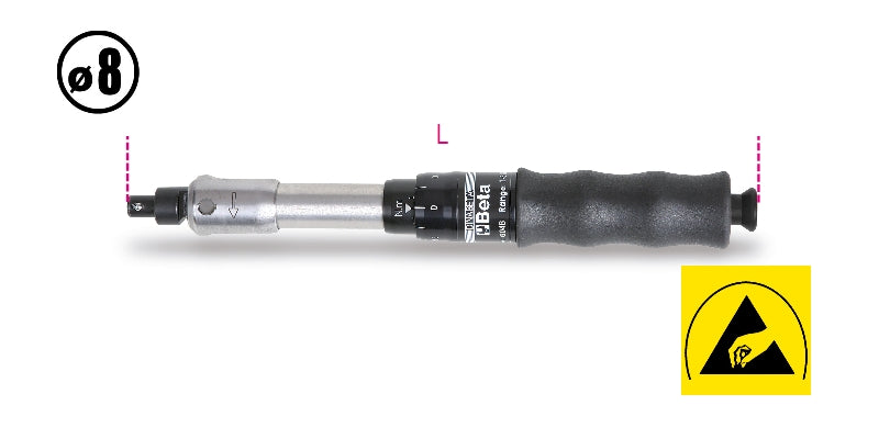 604B - Break-Back Torque Bars for Right-Hand and Left-Hand Tightening, Torque Accuracy: ?6%