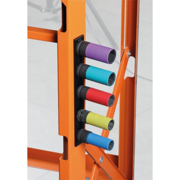 720LC/PM5 - Set of 5 Wheel Nut Impact Sockets, with Coloured Polymeric Inserts (Item 720LC)