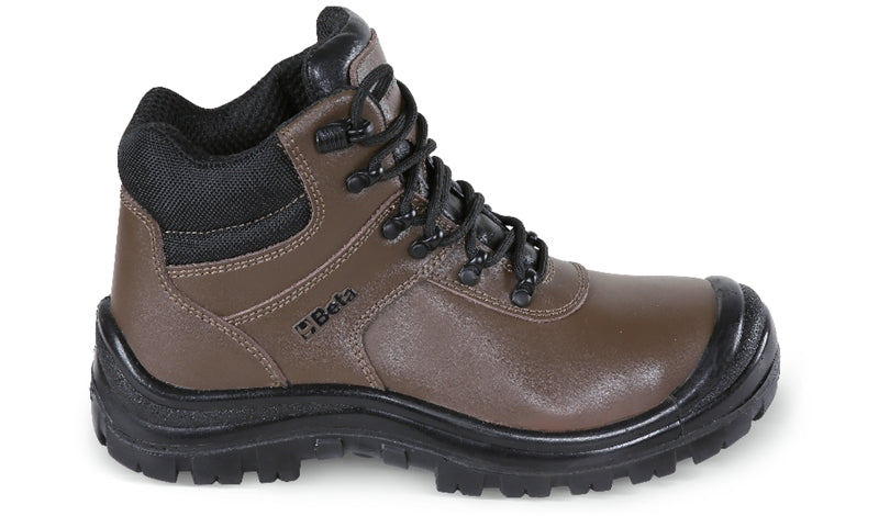 7236BK - Action Nubuck Ankle Shoe, Waterproof, with Quick Opening System and Reinforcement Polyurethane Toe Cap Cover