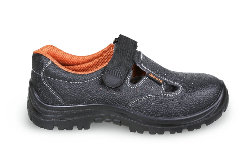 7247BK - Leather Sandal, Perforated