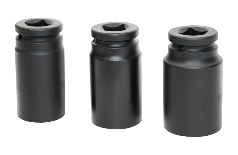 728L/S3 - Set of 3 Impact Sockets, Long Series (728L)