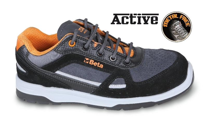 7315AN - Suede and Microfibre Shoe, Water-Repellent, with Carbon Inserts