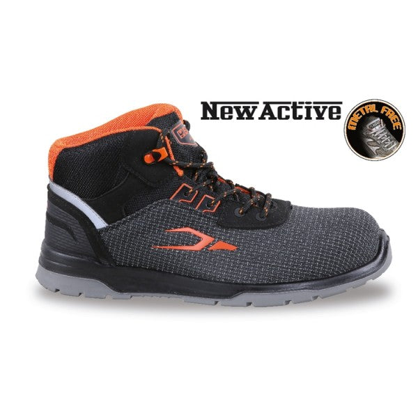 7323SA - Fabric ankle shoe, highly resistant to abrasion, with quick opening system and heel stability support