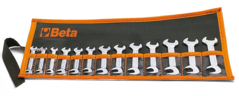73/B13 - Set of 13 Small Double Open End Wrenches (Item 73), in Wallet (Item 73/BV13)