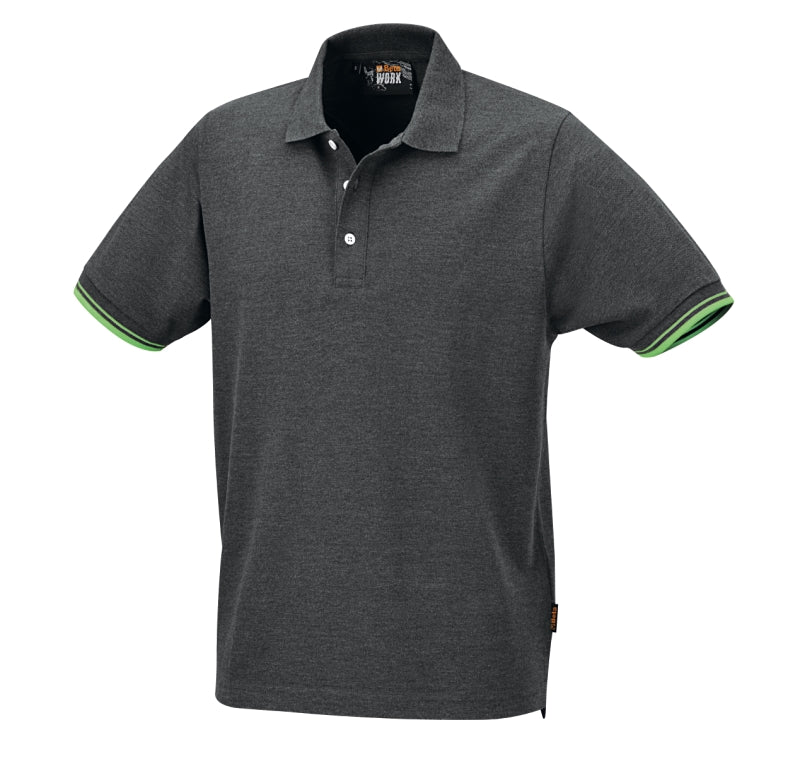 7547G - Three-Button Polo Shirt, 100% Cotton, 200 G/M2, Grey