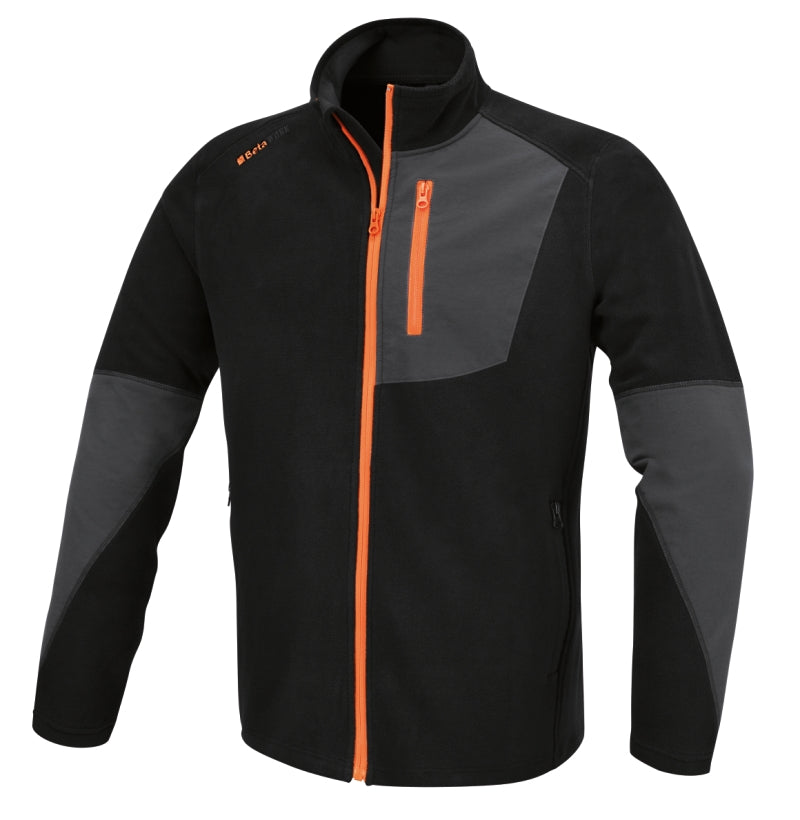 7657N - Stretch Fleece Sweater, Long-Zipped