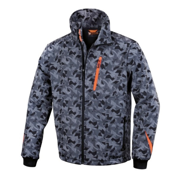 7658CM - Softshell Jacket - Camouflage Grey