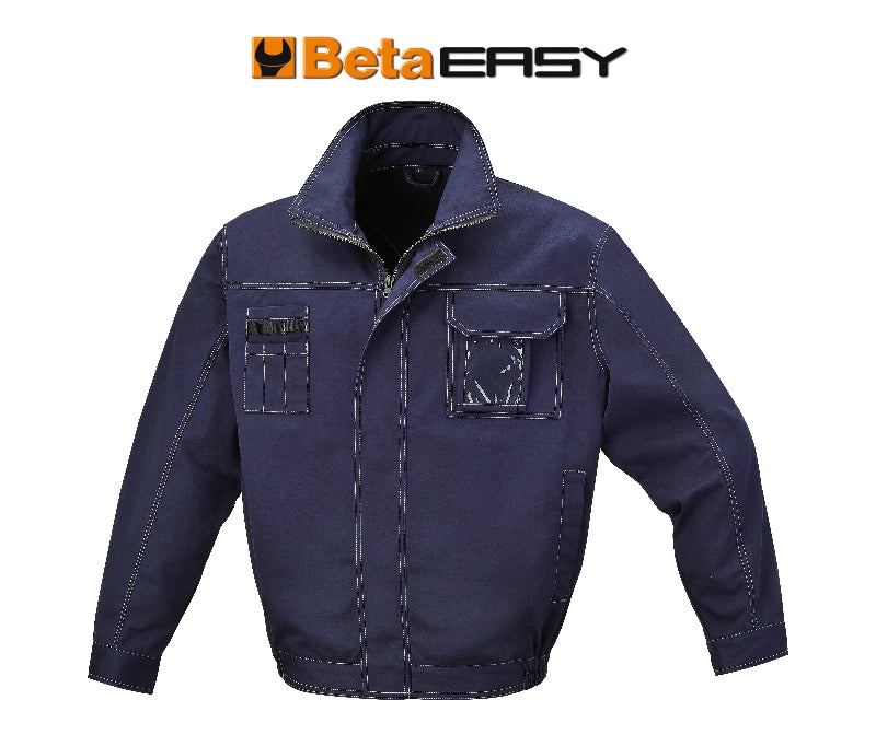 7849BL - Work Jacket, T/C Twill, 245 G/M2, Blue