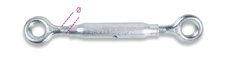 8005TZ-K - Hot-Forged Eye and Eye Turnbuckles Pipe Bodies,Galvanized