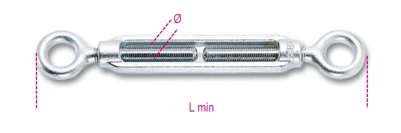 8005Z-K - Eye and Eye Turnbuckles, Galvanized