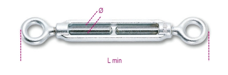 8005Z - Eye and Eye Turnbuckles, Galvanized