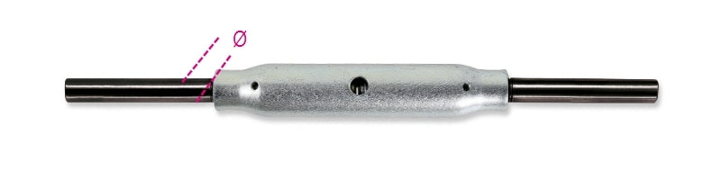 8008TZN - Stub and Stub Turnbuckles, Pipe Bodies DIN 1478, Galvanized Terminals, Self-Coloured Bodies
