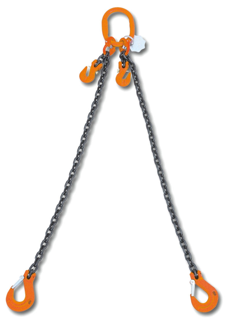 8097 - Lifting chain sling, 2 legs with clevis grab hooks, grade 8