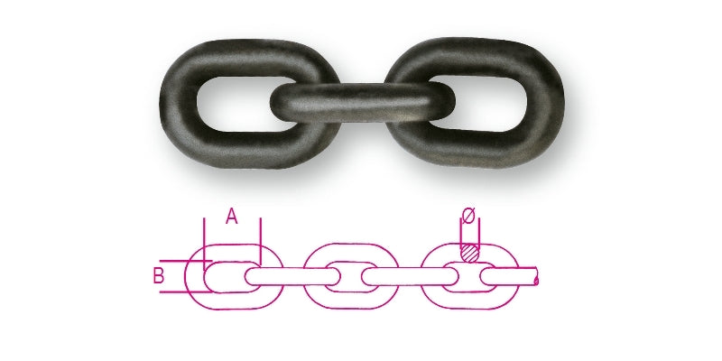 8100 - Lifting chains, high-tensile alloy steel