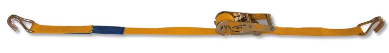 8180 - Ratchet tie down with single hook, LC 750kg high-tenacity polyester (PES) belt