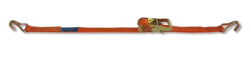 8181 - Ratchet tie down with single hook, LC 1000kg high-tenacity polyester (PES) belt