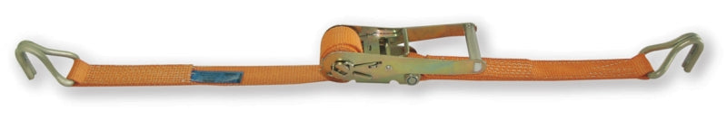 8182 - Ratchet tie down with single hook, LC 2000kg high-tenacity polyester (PES) belt