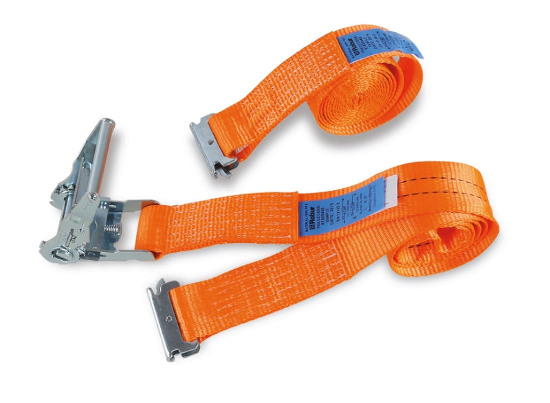 8182E - Ratchet Tie Downs for Van and Truck Interiors, Lc 1000 Kg, High-Tenacity Polyester (Pes) Belt