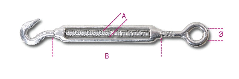 8206 - Eye and eye turnbuckle AISI 316