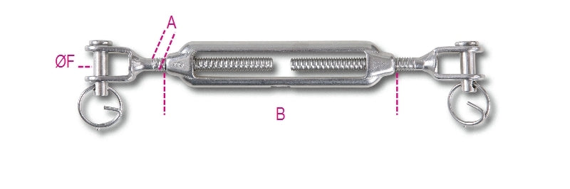 8209 - Jaw and jaw turnbuckle AISI 316