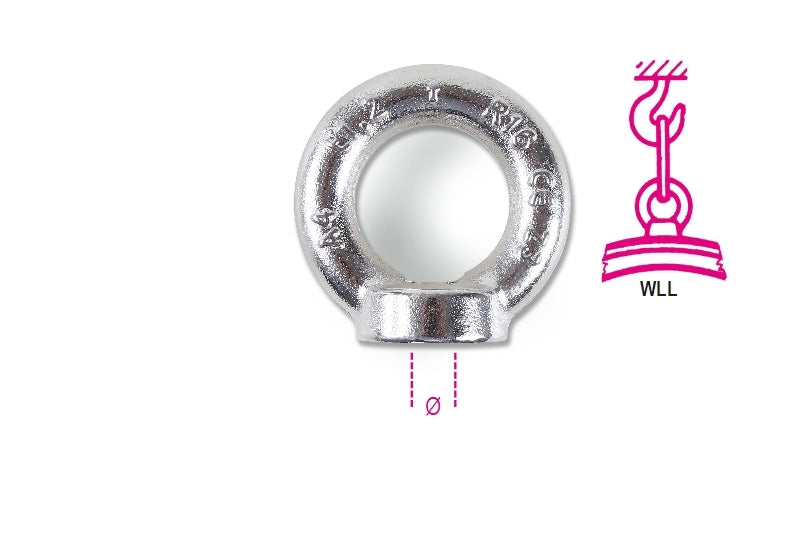 8242 - Eye nuts stainless steel AISI 316