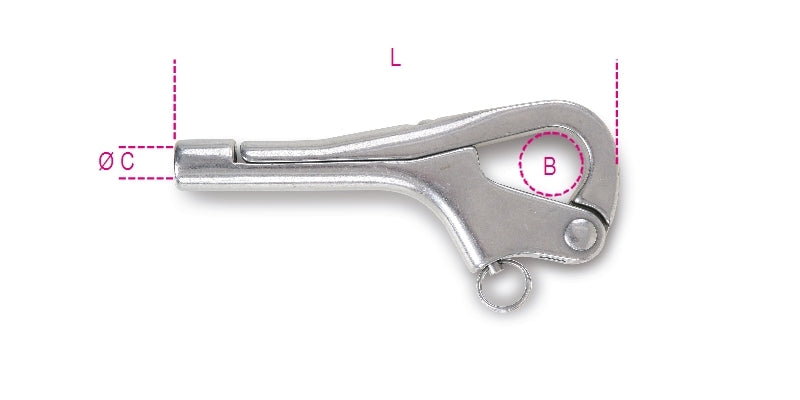 8284 - Pelican hooks terminals AISI 316 stainless steel