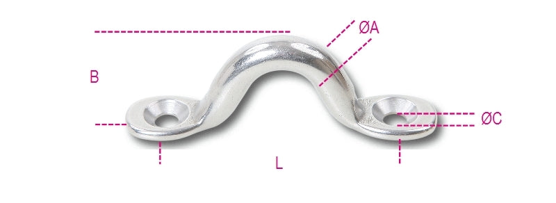 8290 - Pad eyes AISI 316