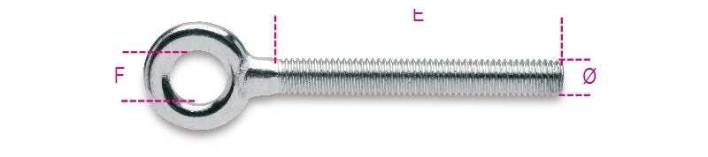 8302Z - Fastening Eye Bolts Right Thread, Galvanized