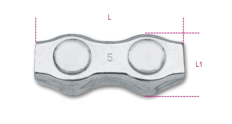 8317DZ - Duplex Wire Rope Clips Galvanized