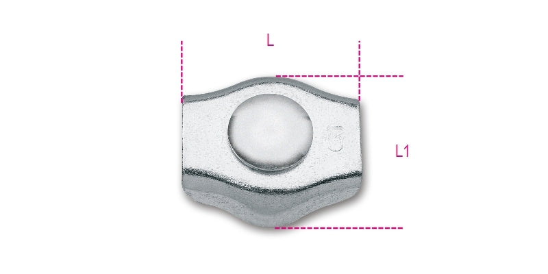 8317SZ - Simplex Wire Rope Clips Galvanized