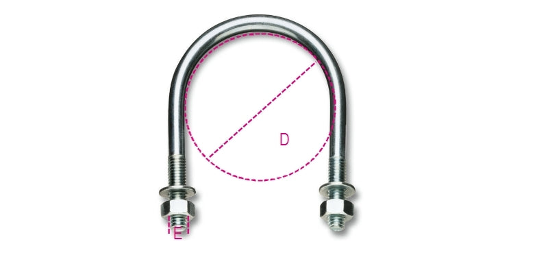 8381SP - U Bolts for Pipes, Heavy Type, Galvanized