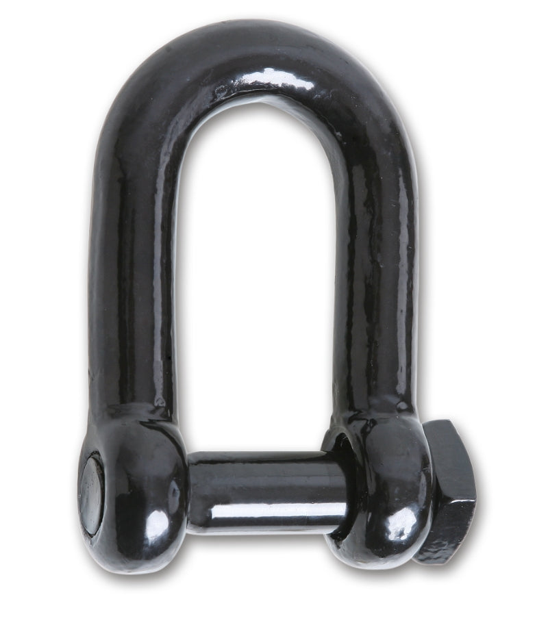 8532 - Dee FISHING shackles with square head screw pin, black painted