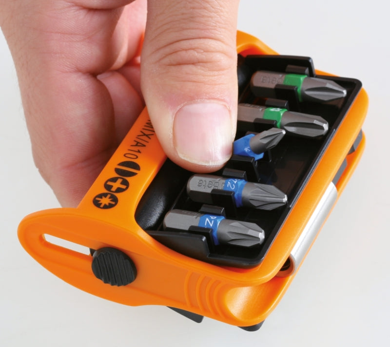 860TX/A10 - Set of 10 Bits with Magnetic Bit Holder, in Plastic Case