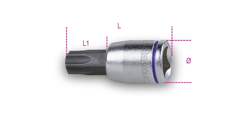 900MC/TX - Socket Drivers for Torx Head Screws, Coloured