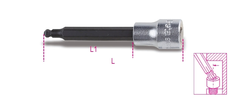 910BP - Ball Head Socket Drivers for Hexagon Screws