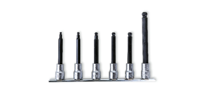 910BP/SB6L - Set of 6 Ball Head Socket Drivers for Hexagon Screws (Item 910BP)