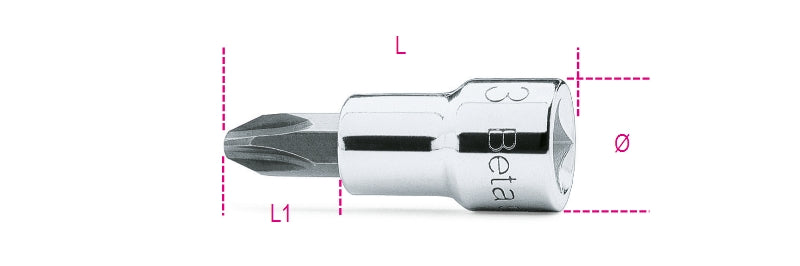 910PH - Socket Drivers for Cross Head Phillips Screws